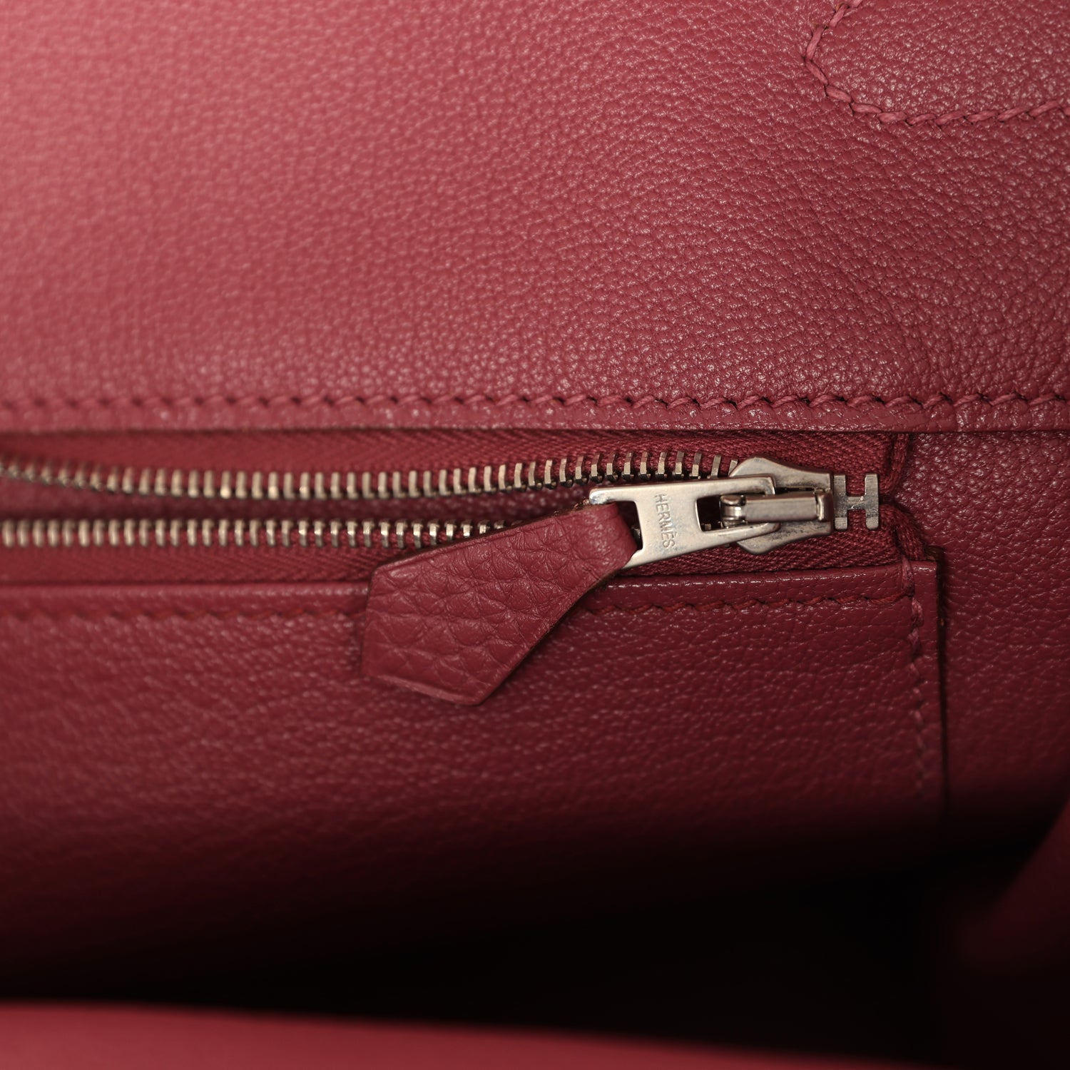 Birkin 35 Bois De Rose Clemence Palladium Hardware