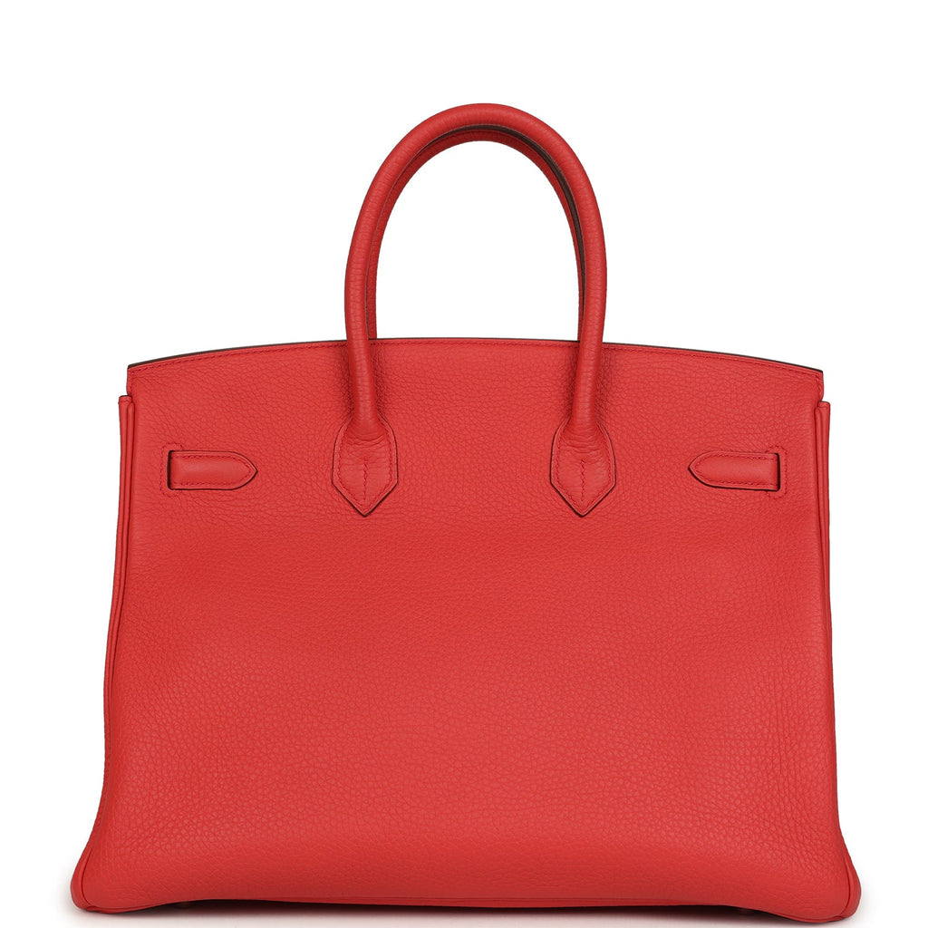 Birkin 35 Bougainvillea Clemence Palladium Hardware