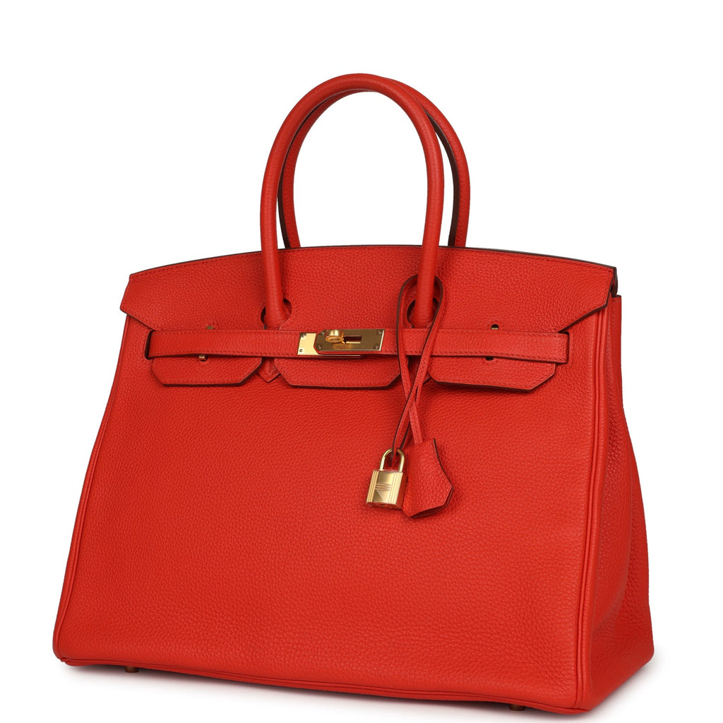 Birkin 35 Capucine Togo Gold Hardware