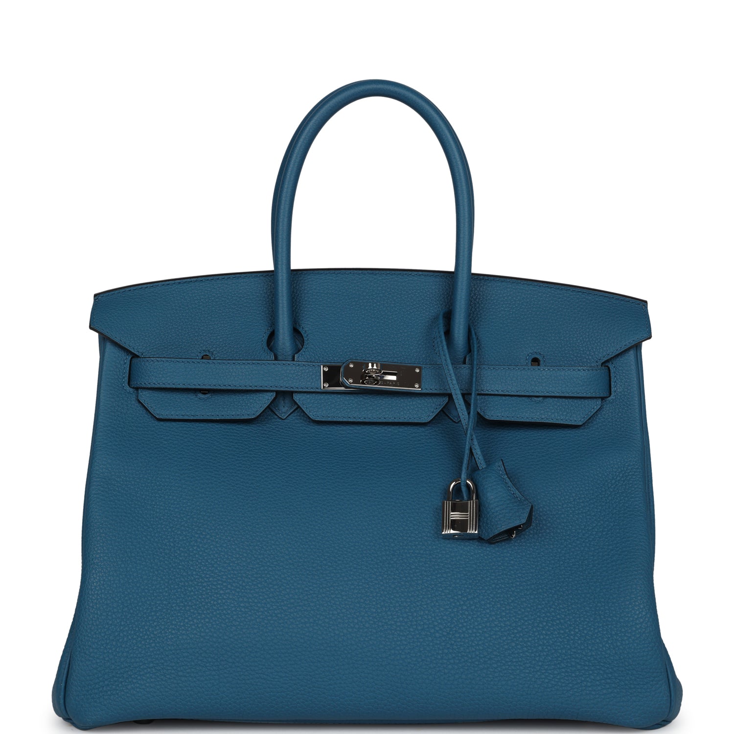 Birkin 35 Cobalt Togo Palladium Hardware