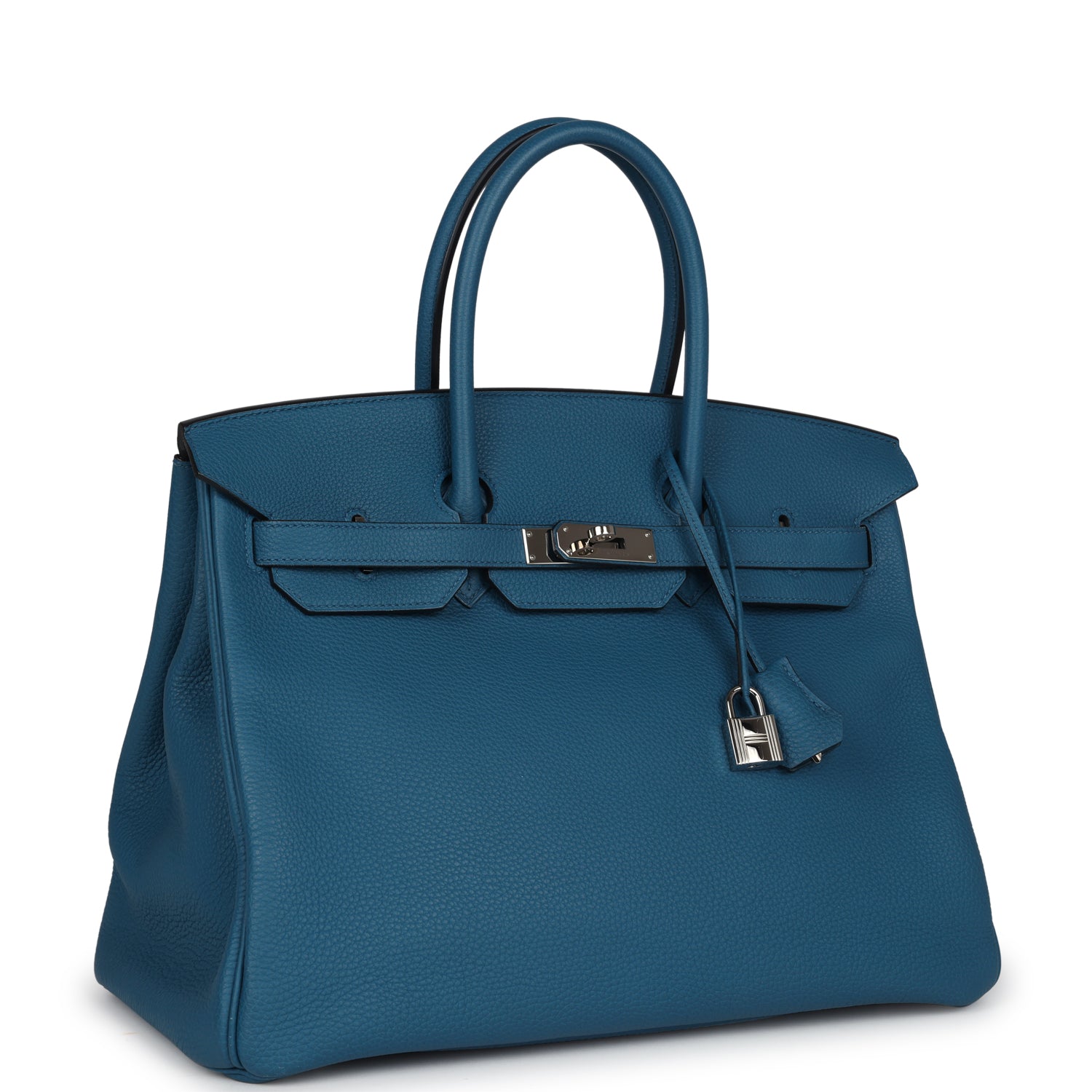 Birkin 35 Cobalt Togo Palladium Hardware