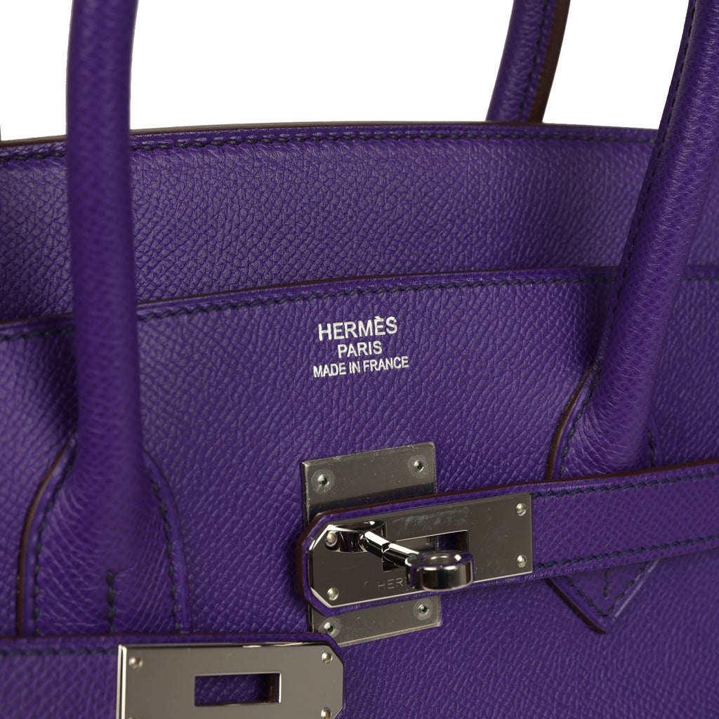 Birkin 35 Crocus Epsom Palladium Hardware