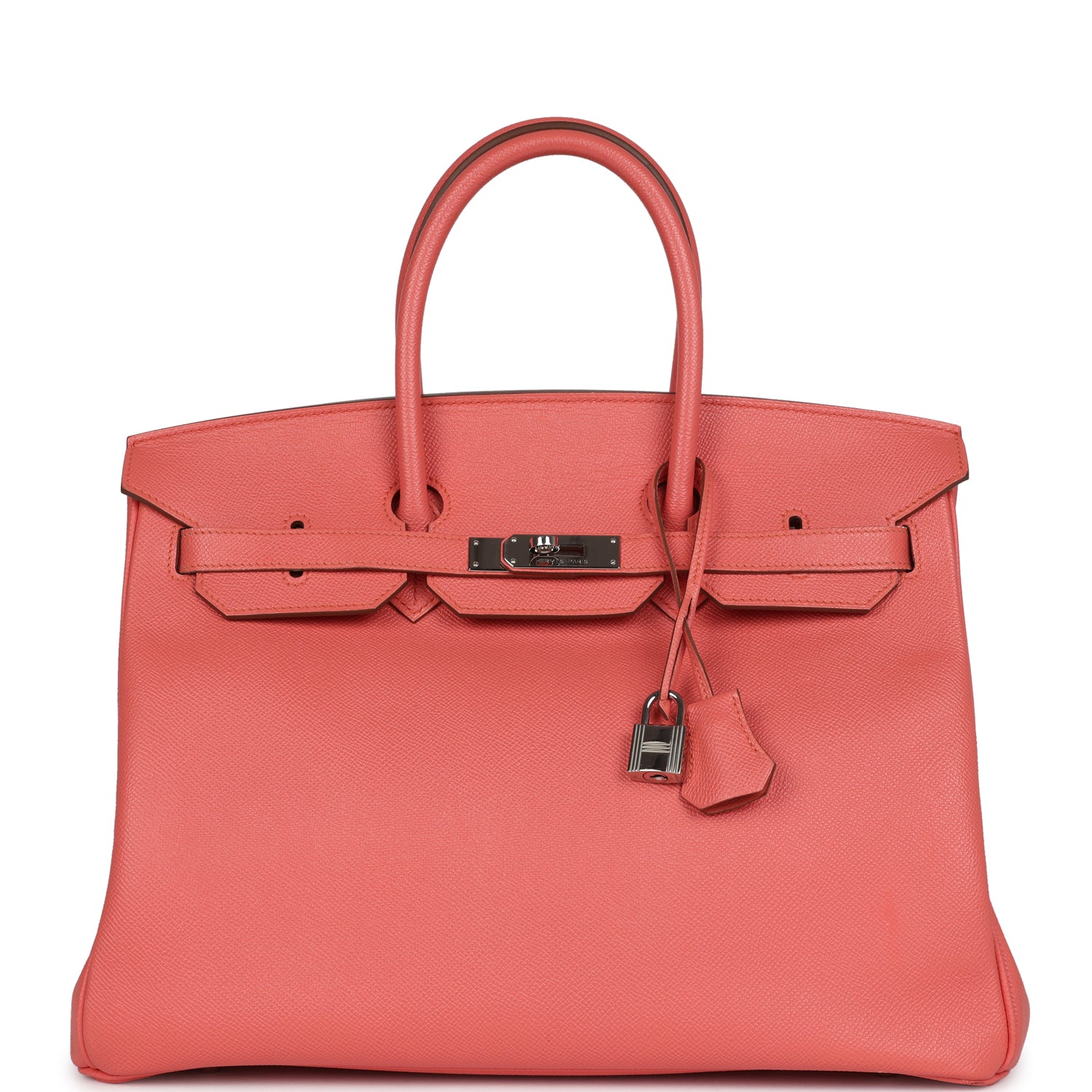 Birkin 35 Flamingo Epsom Palladium Hardware