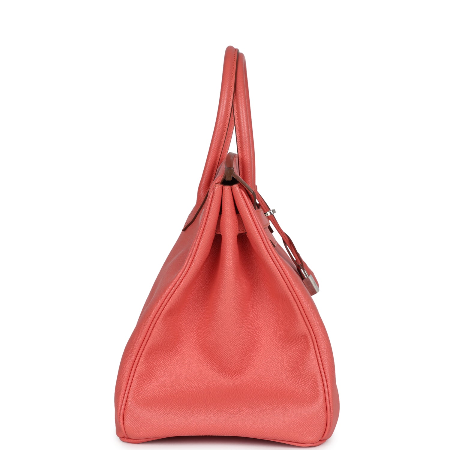 Birkin 35 Flamingo Epsom Palladium Hardware
