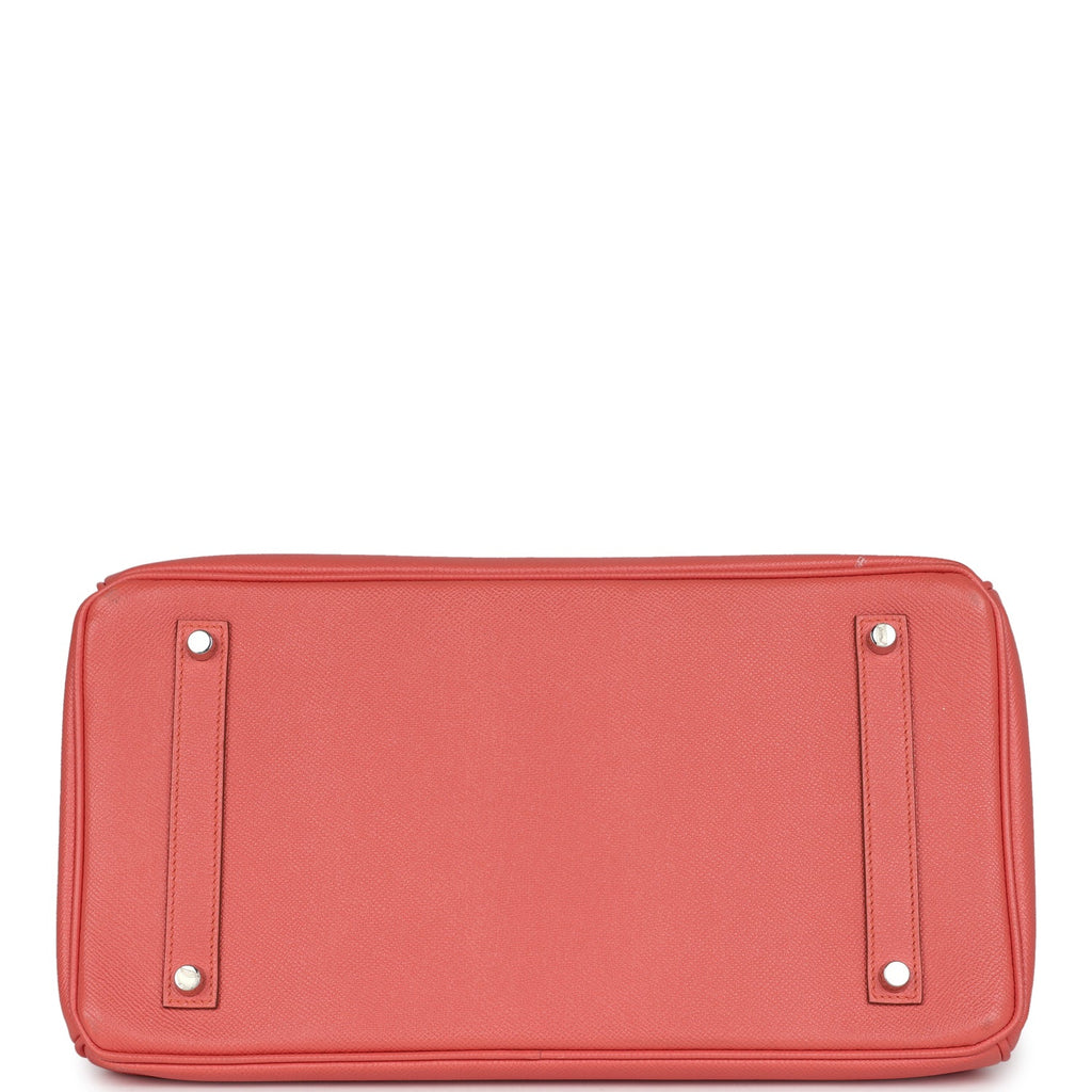 Birkin 35 Flamingo Epsom Palladium Hardware