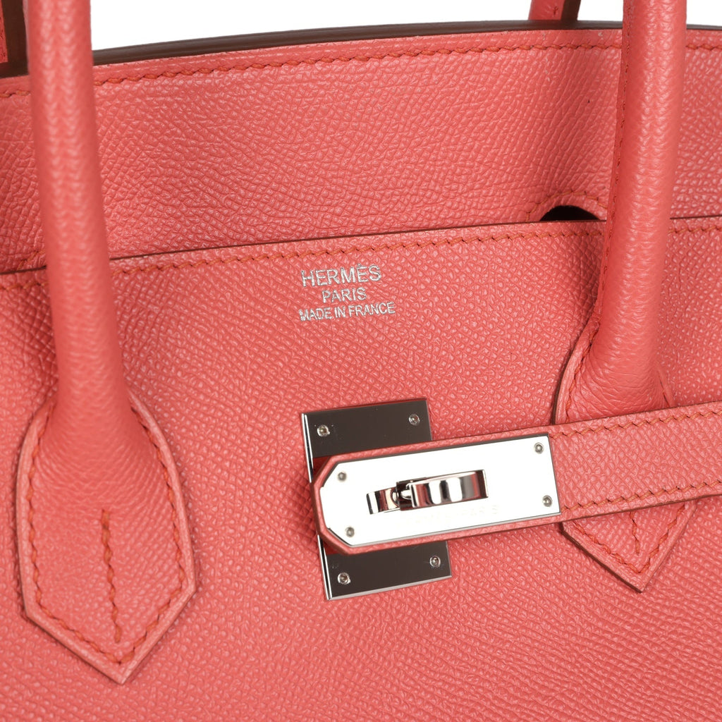 Birkin 35 Flamingo Epsom Palladium Hardware
