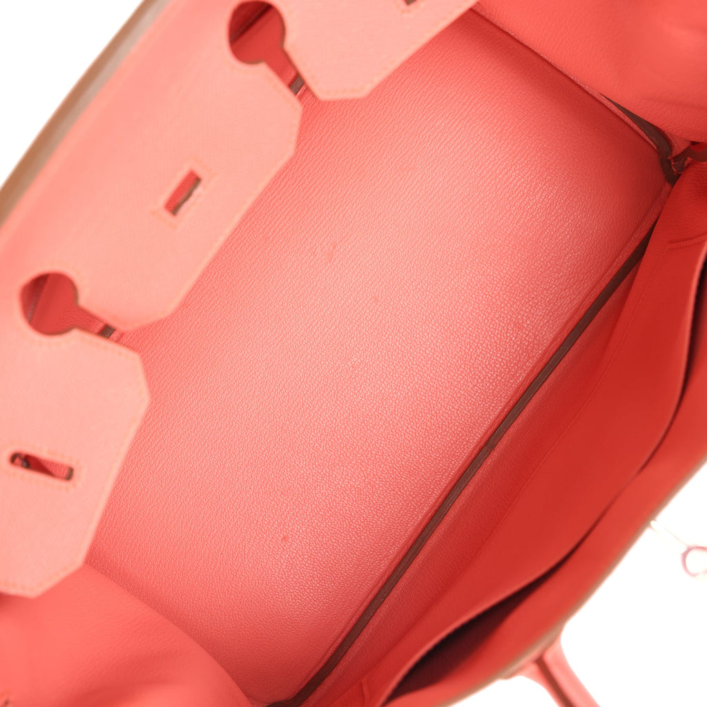 Birkin 35 Flamingo Epsom Palladium Hardware