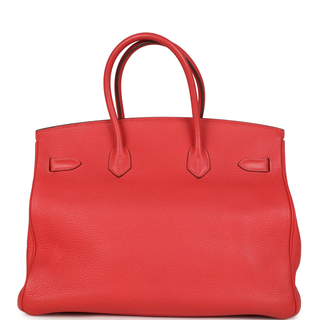 Birkin 35 Geranium Togo Gold Hardware