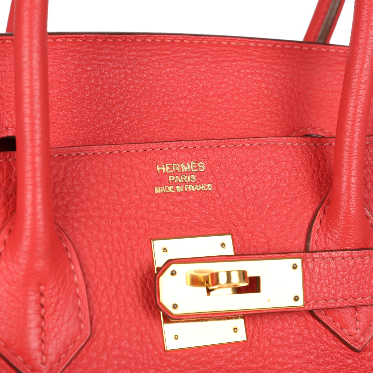 Birkin 35 Geranium Togo Gold Hardware