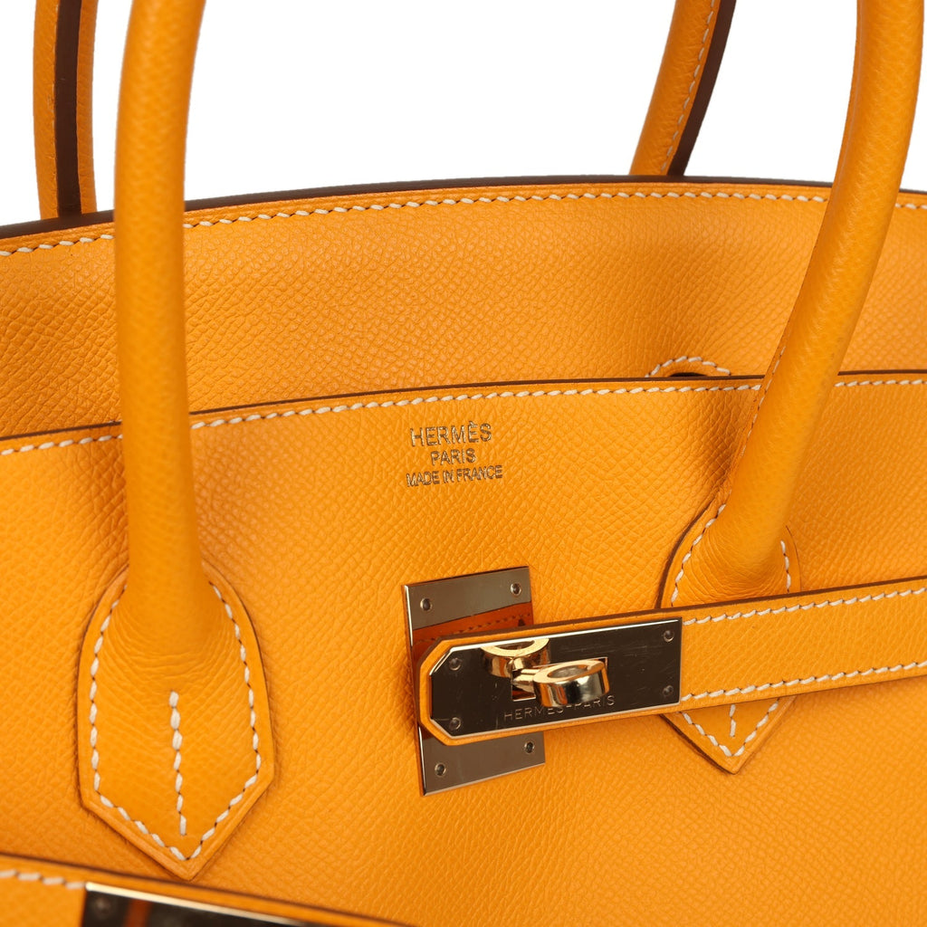 Birkin 35 Jaune D'or Candy Epsom Palladium Hardware