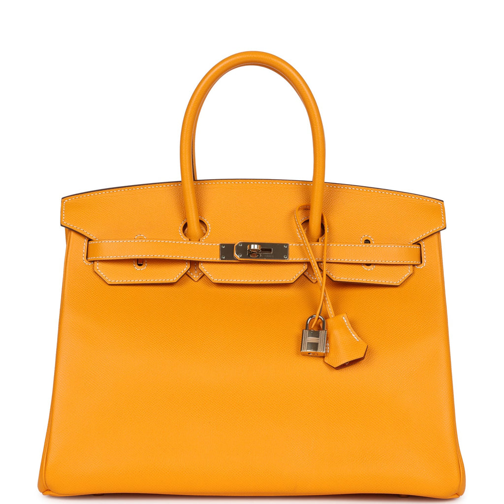 Birkin 35 Jaune D'or Candy Epsom Permabrass Hardware