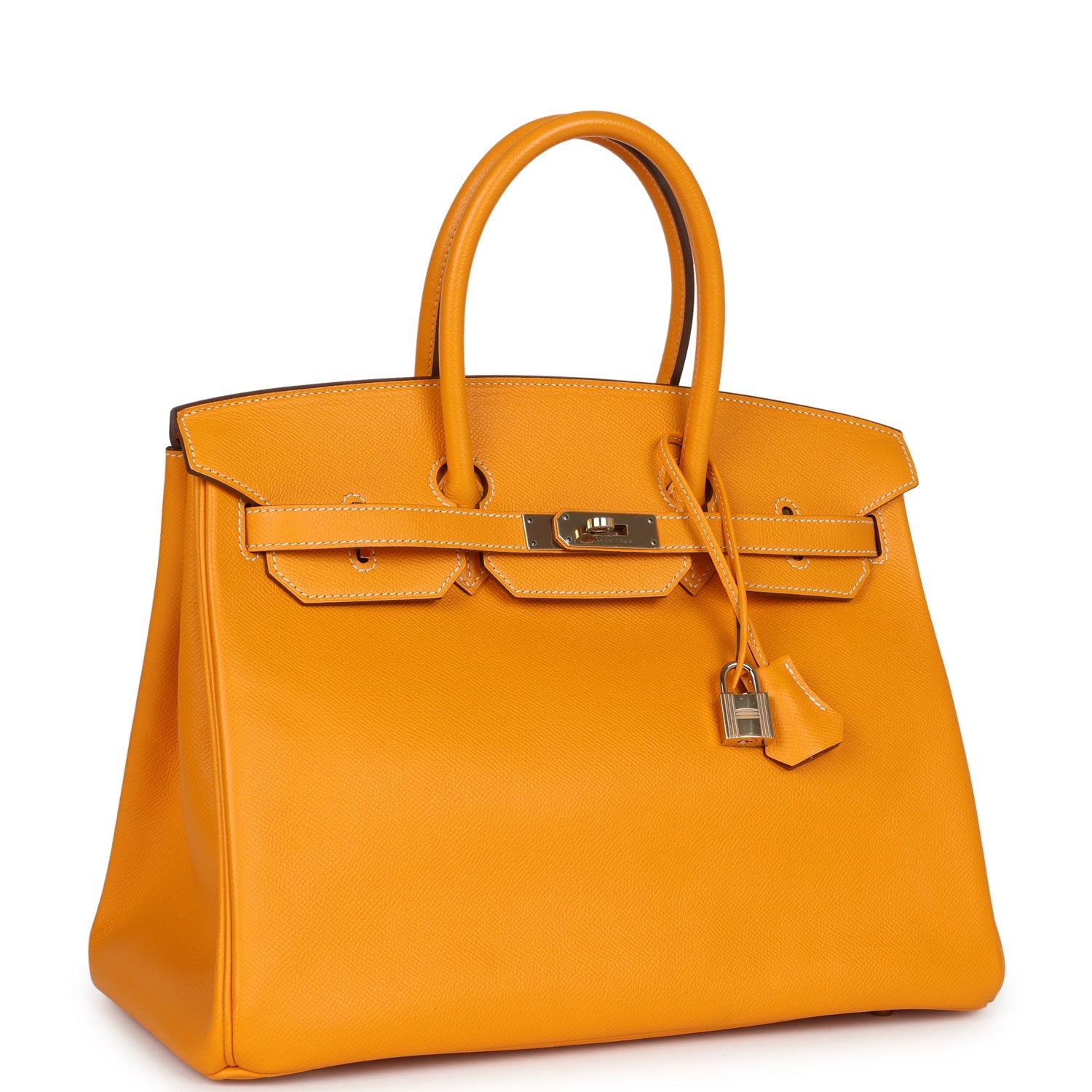 Birkin 35 Jaune D'or Candy Epsom Permabrass Hardware