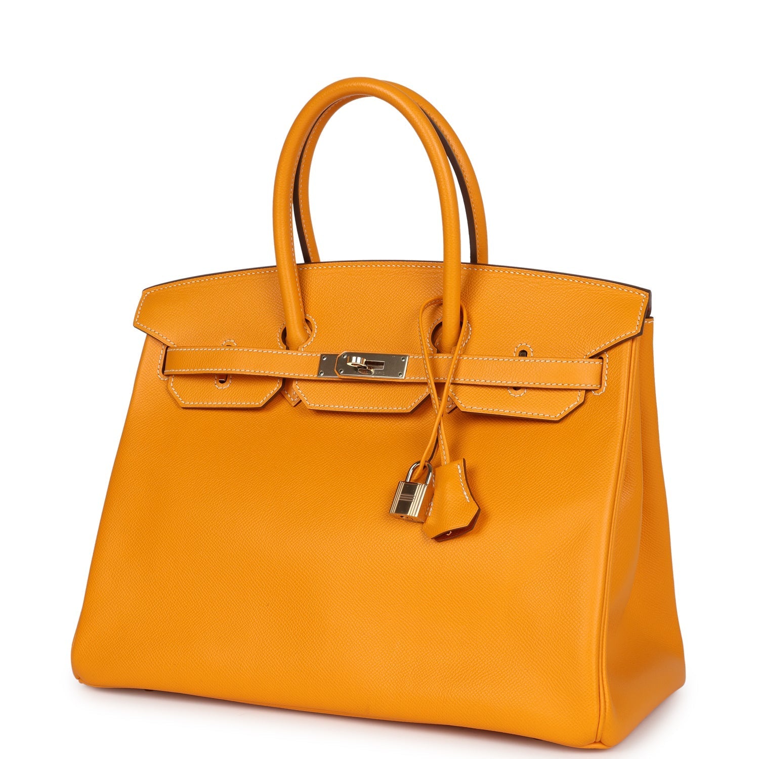 Birkin 35 Jaune D'or Candy Epsom Permabrass Hardware