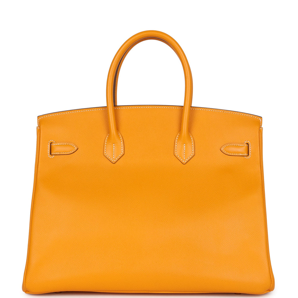 Birkin 35 Jaune D'or Candy Epsom Permabrass Hardware