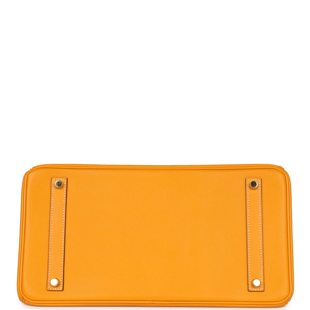 Birkin 35 Jaune D'or Candy Epsom Permabrass Hardware
