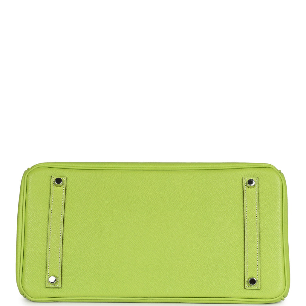 Birkin 35 Kiwi Candy Epsom Palladium Hardware