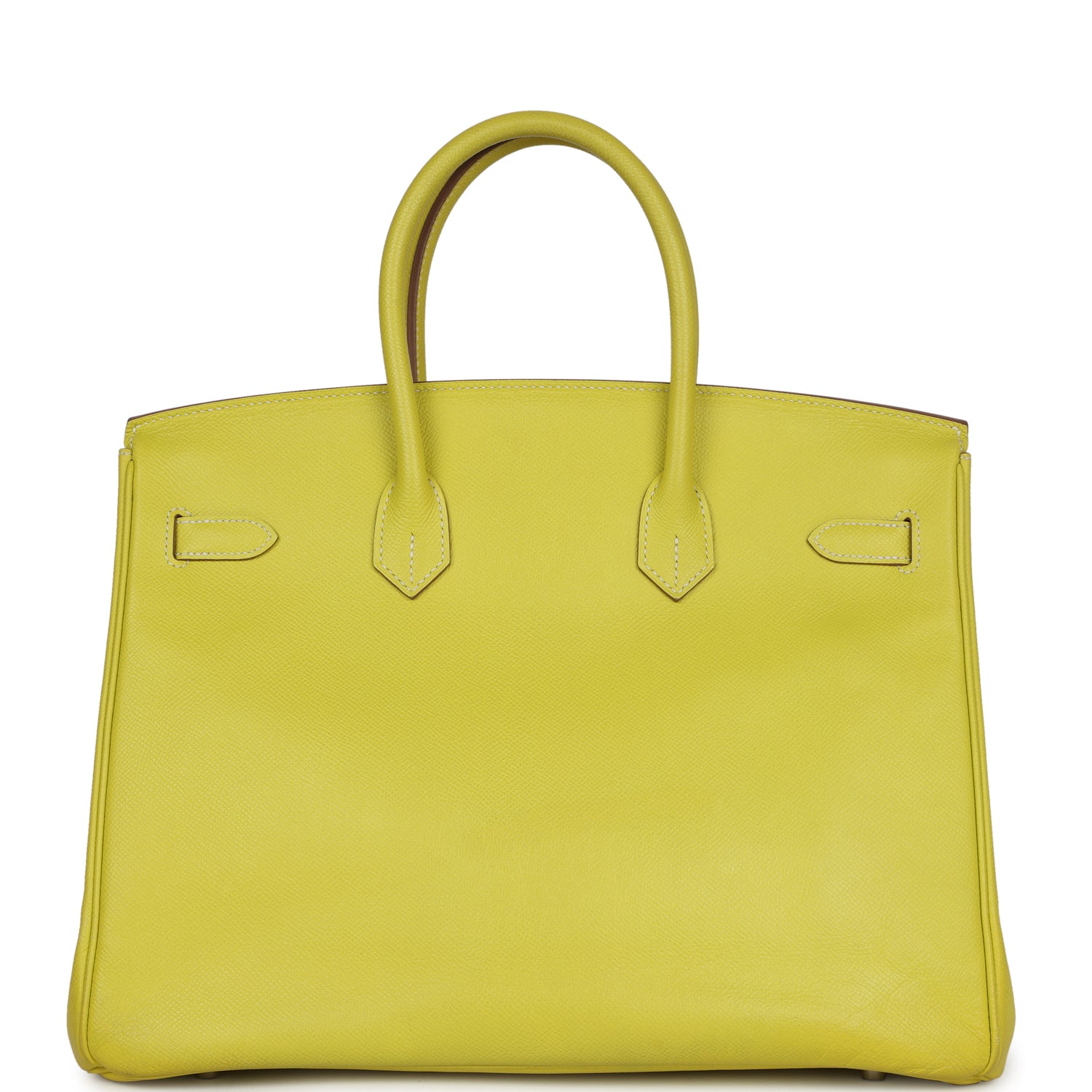 Birkin 35 Lime Candy Epsom Palladium Hardware