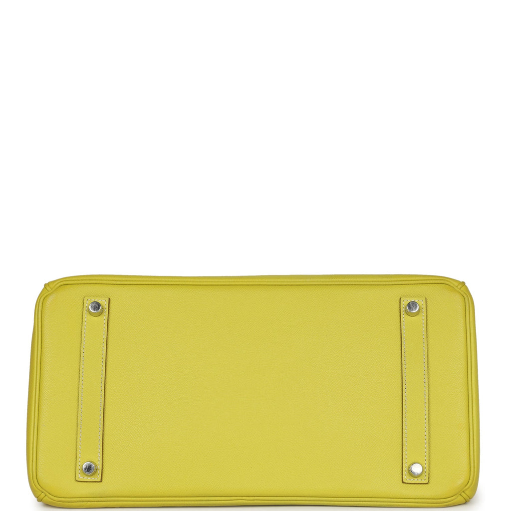 Birkin 35 Lime Candy Epsom Palladium Hardware
