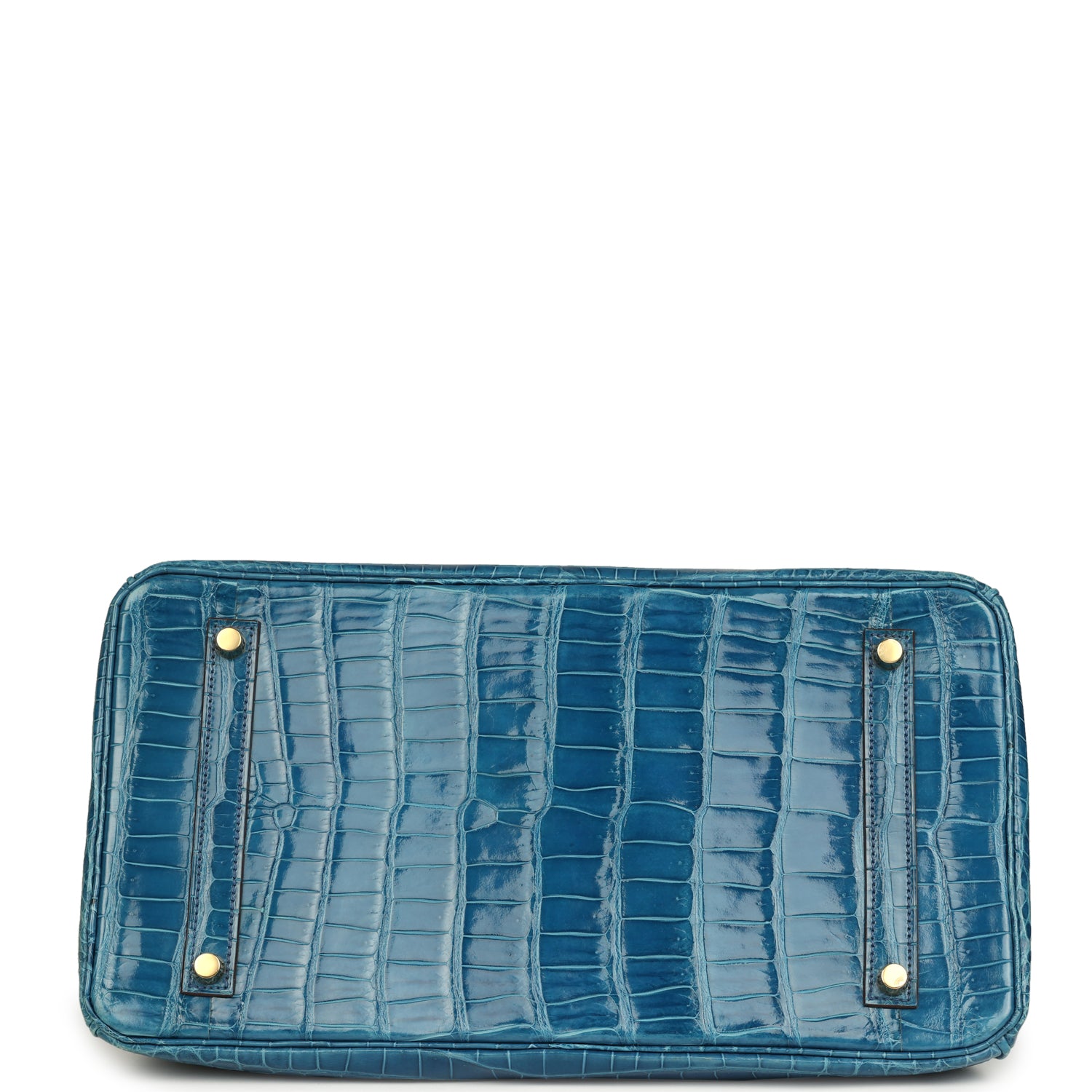 Birkin 35 Mykonos Shiny Porosus Crocodile Gold Hardware