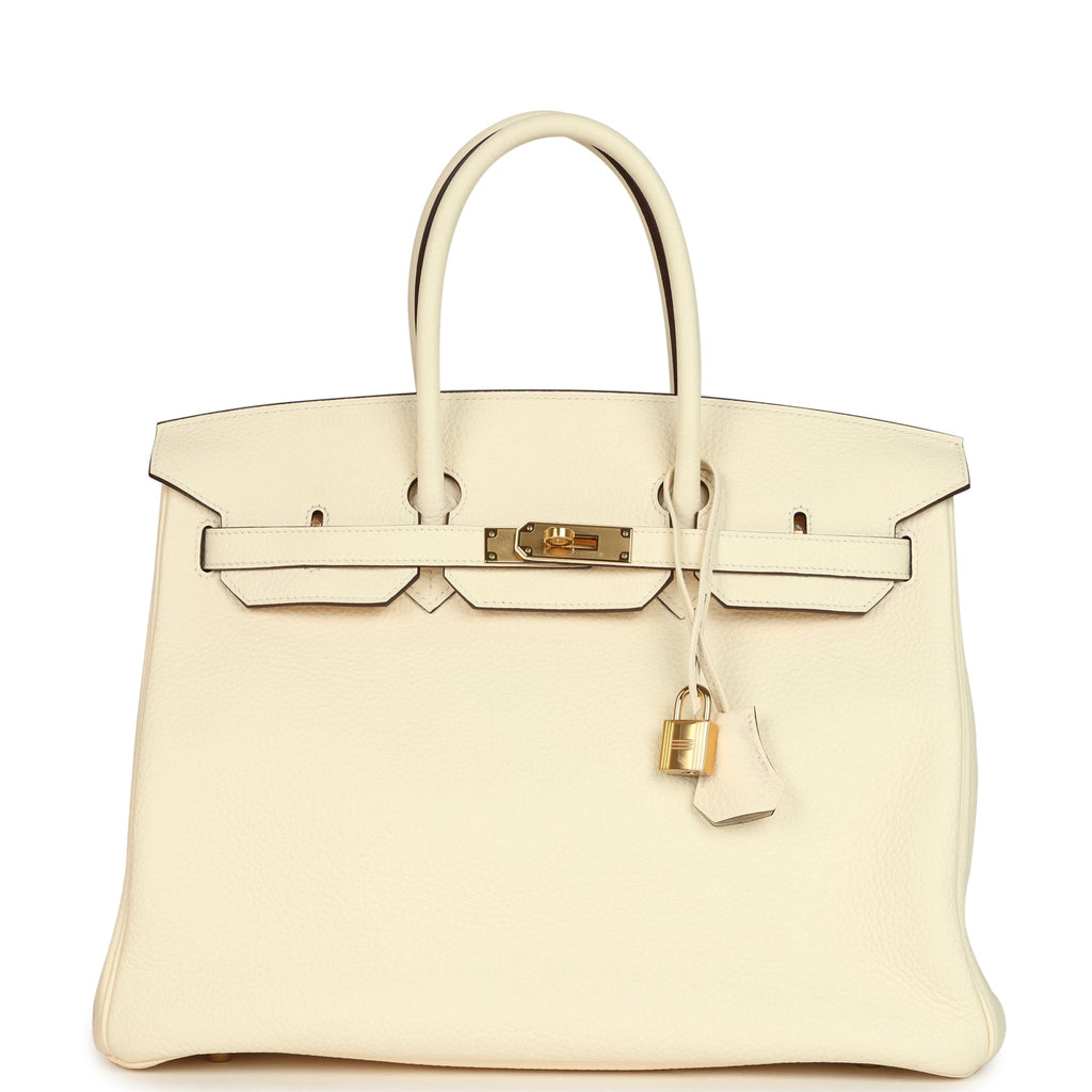 Birkin 35 Nata Clemence Gold Hardware