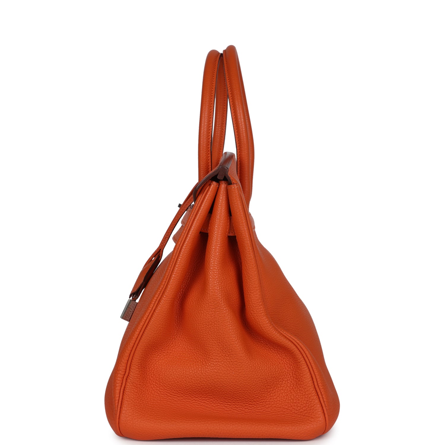 Birkin 35 Orange Togo Palladium Hardware