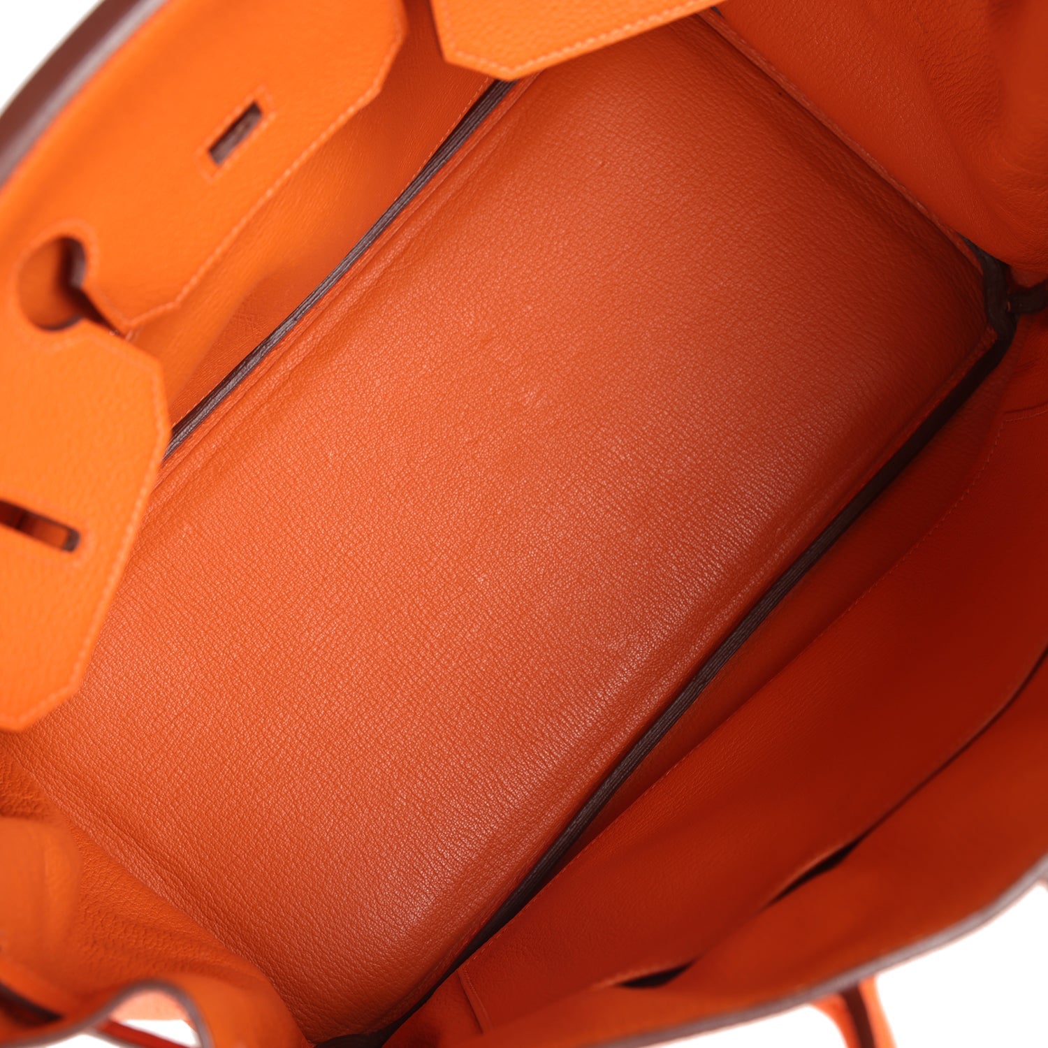 Birkin 35 Orange Togo Palladium Hardware