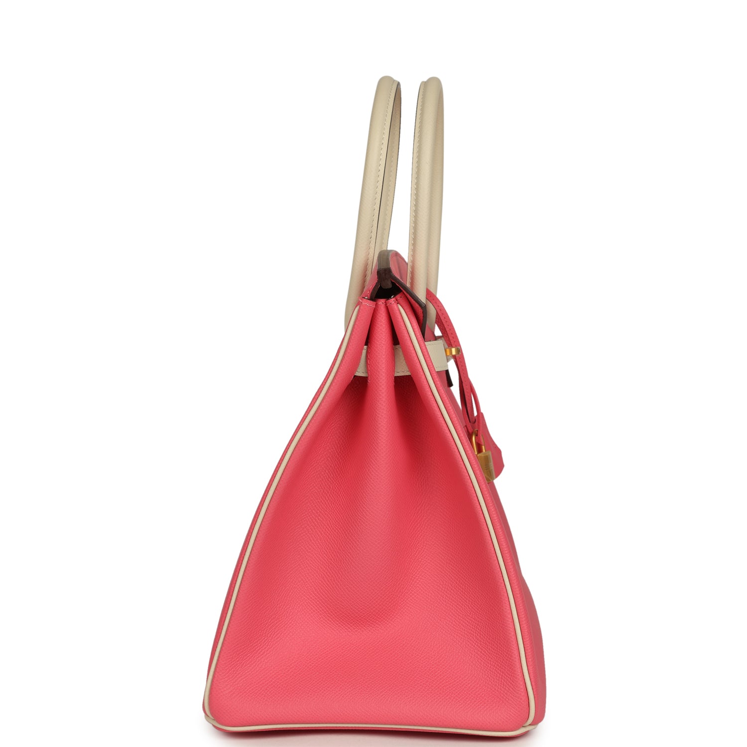 Birkin 35 Rose Azalee and Craie Epsom Brushed Gold Hardware
