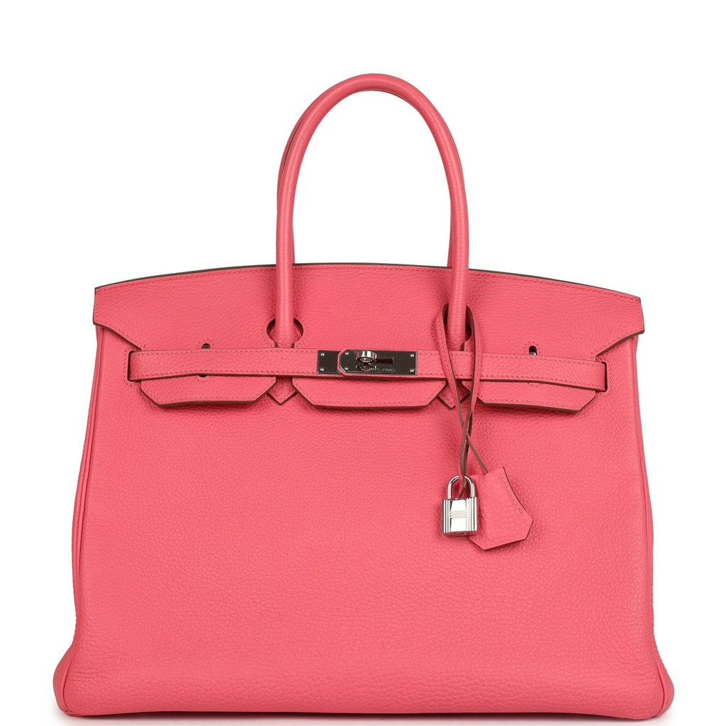 Birkin 35 Rose Lipstick Togo Palladium Hardware