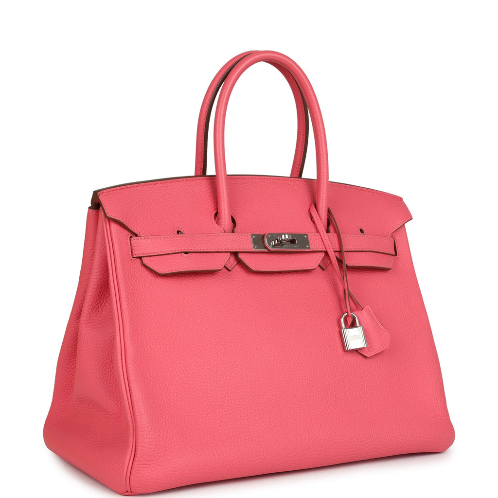 Birkin 35 Rose Lipstick Togo Palladium Hardware