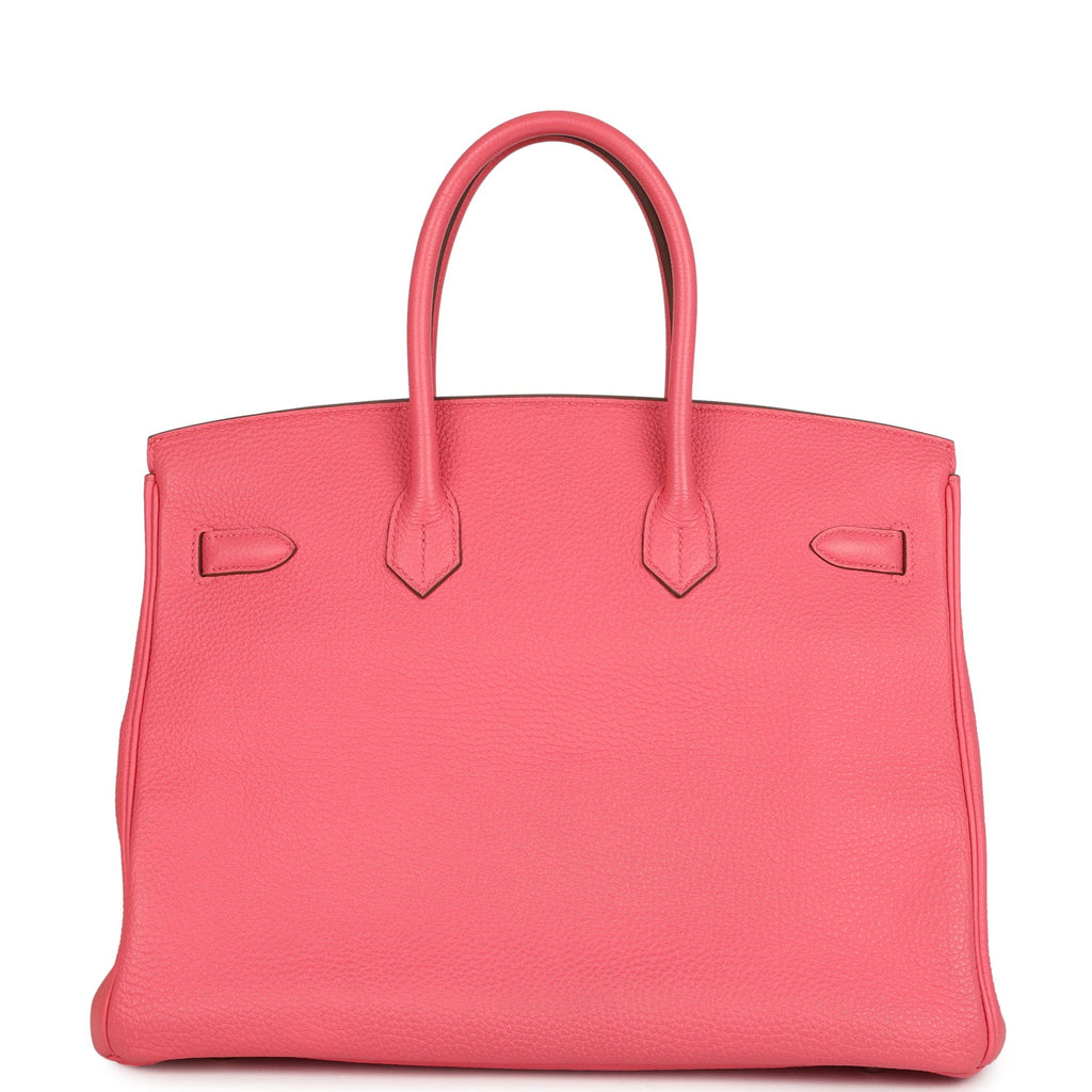 Birkin 35 Rose Lipstick Togo Palladium Hardware