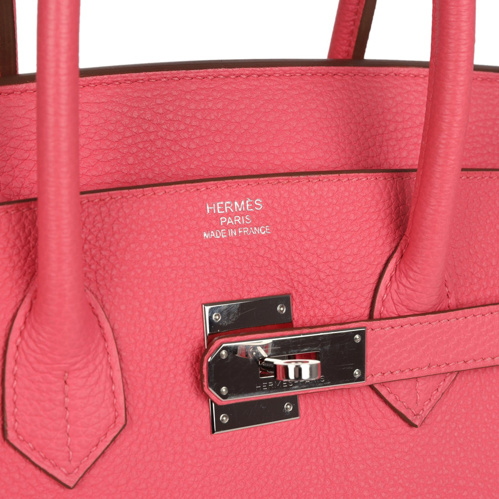 Birkin 35 Rose Lipstick Togo Palladium Hardware