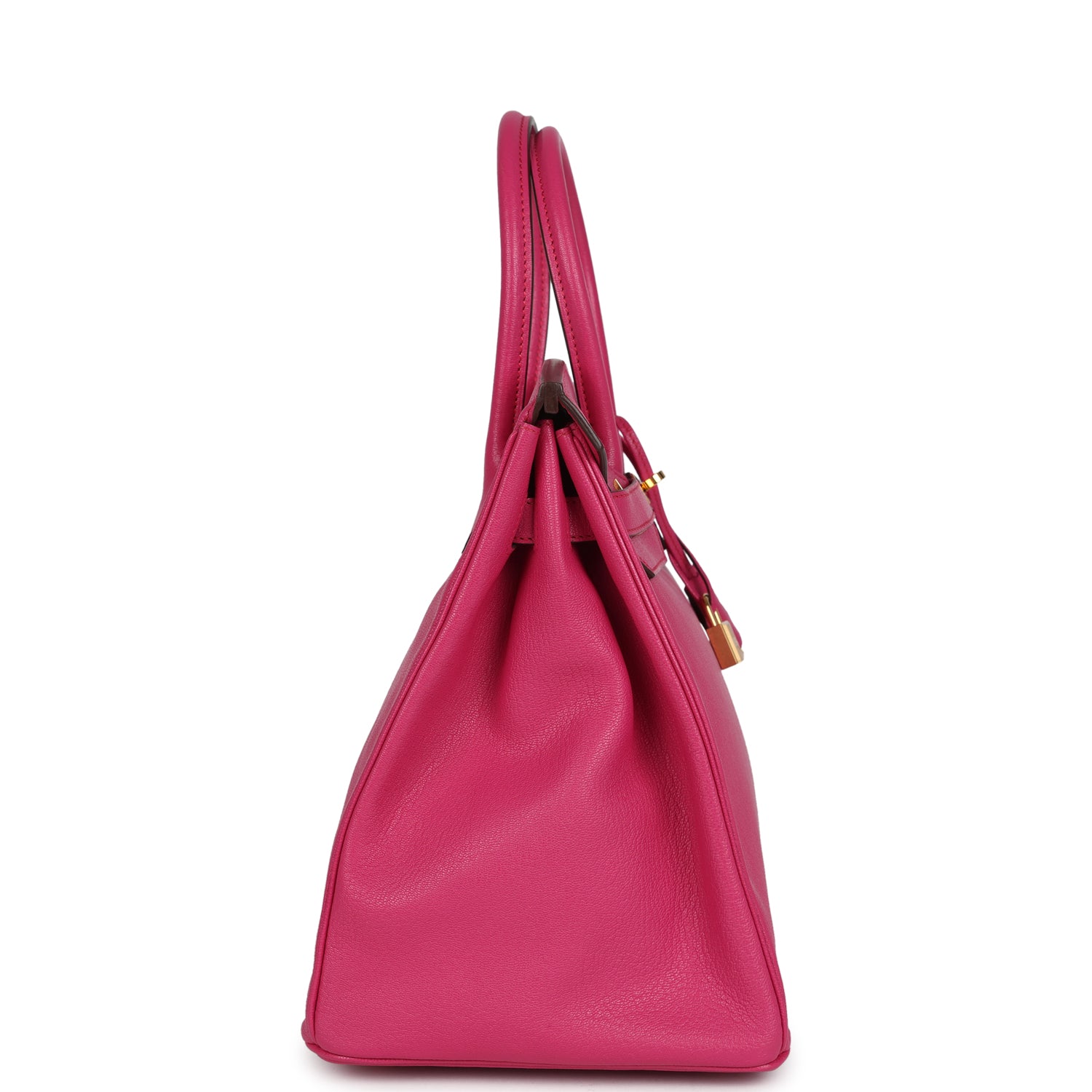 Birkin 35 Rose Shocking Chevre Mysore Gold Hardware