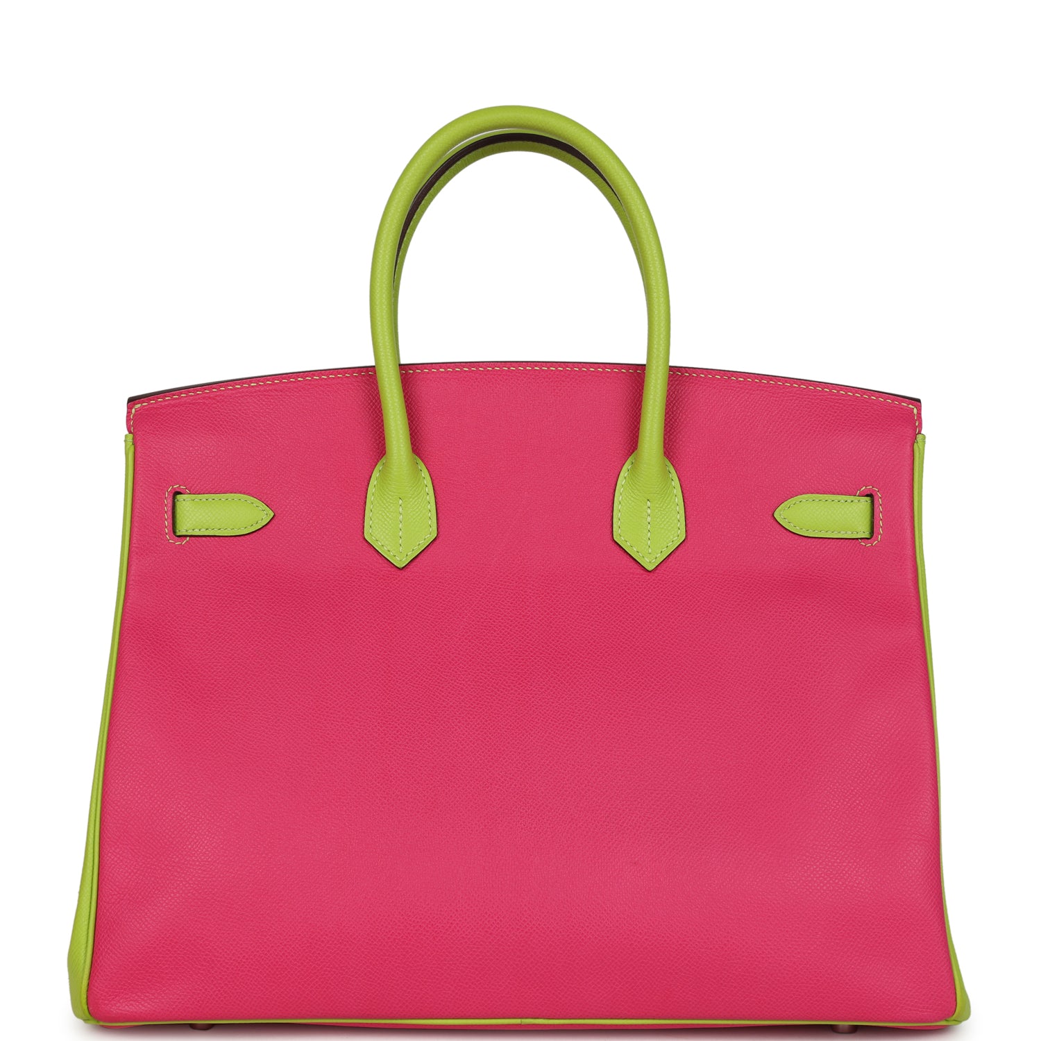 Birkin 35 Rose Tyrien and Kiwi Epsom Palladium Hardware