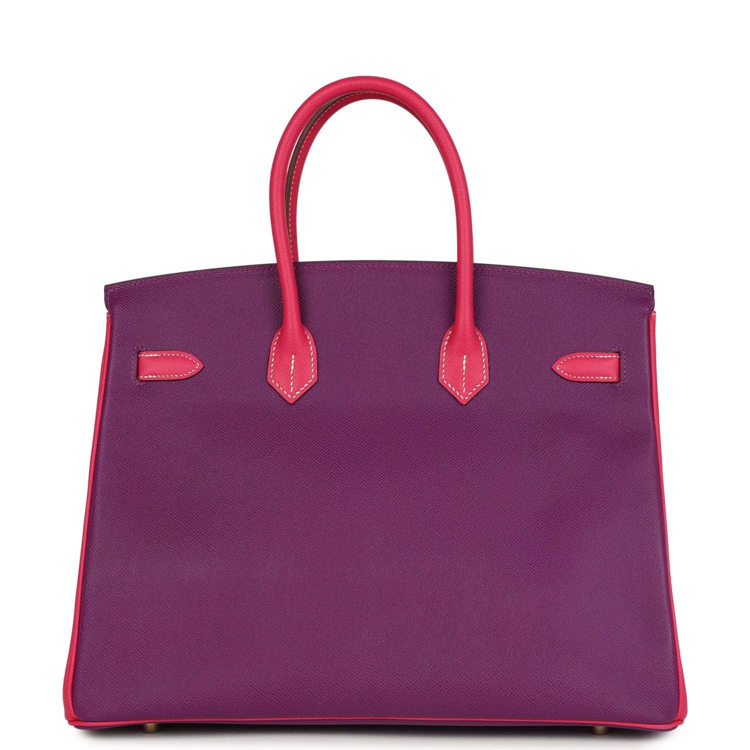 Birkin 35 Rose Tyrien and Violet Epsom Gold Hardware