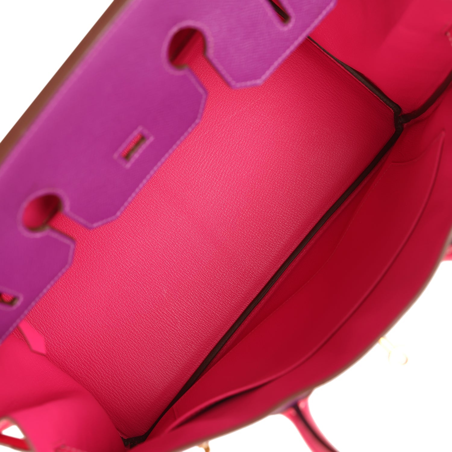 Birkin 35 Rose Tyrien and Violet Epsom Gold Hardware