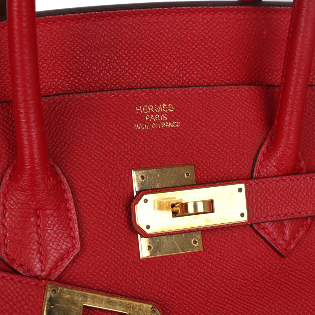 Birkin 35 Rouge Casaque Epsom Gold Hardware