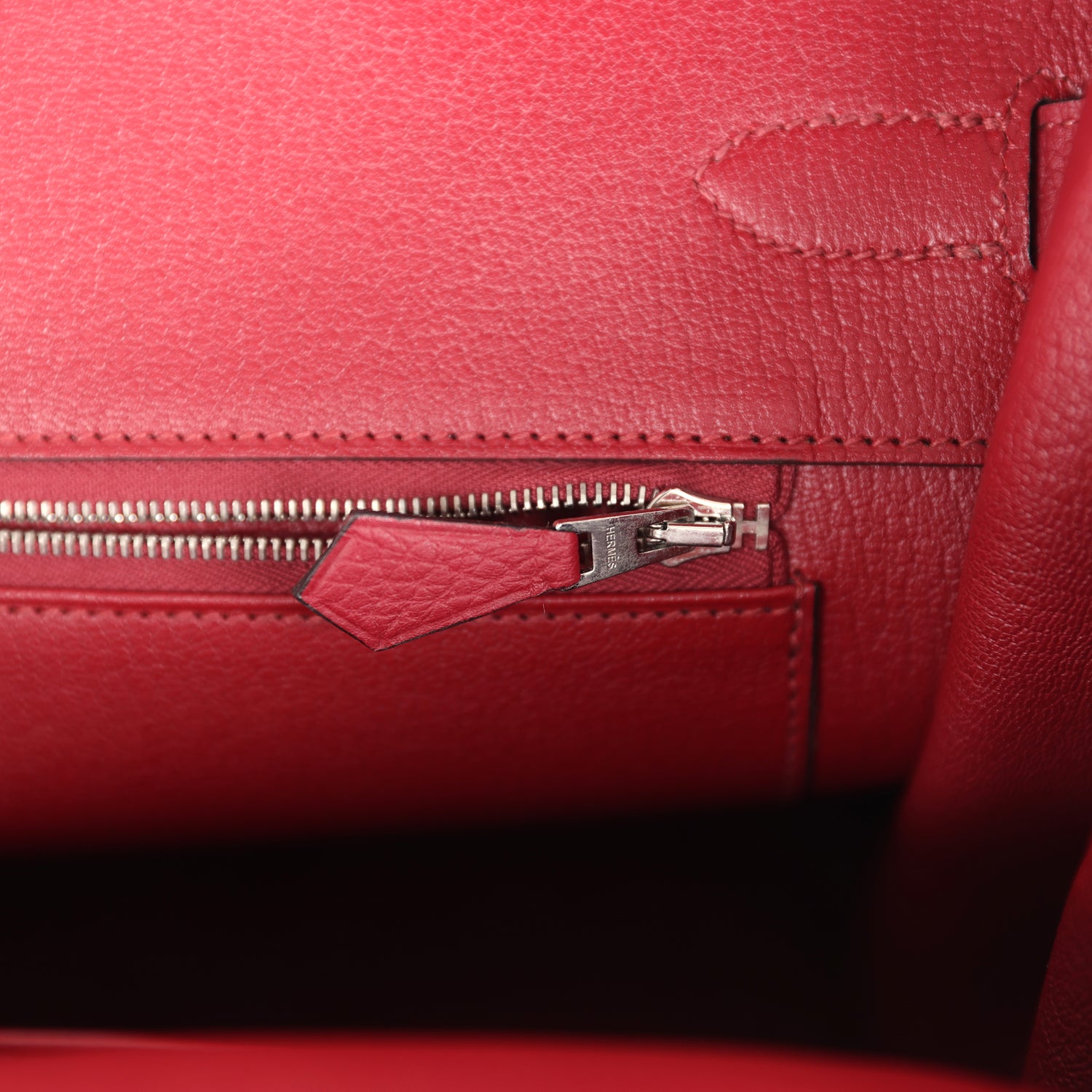 Birkin 35 Rouge Grenat Togo Palladium Hardware