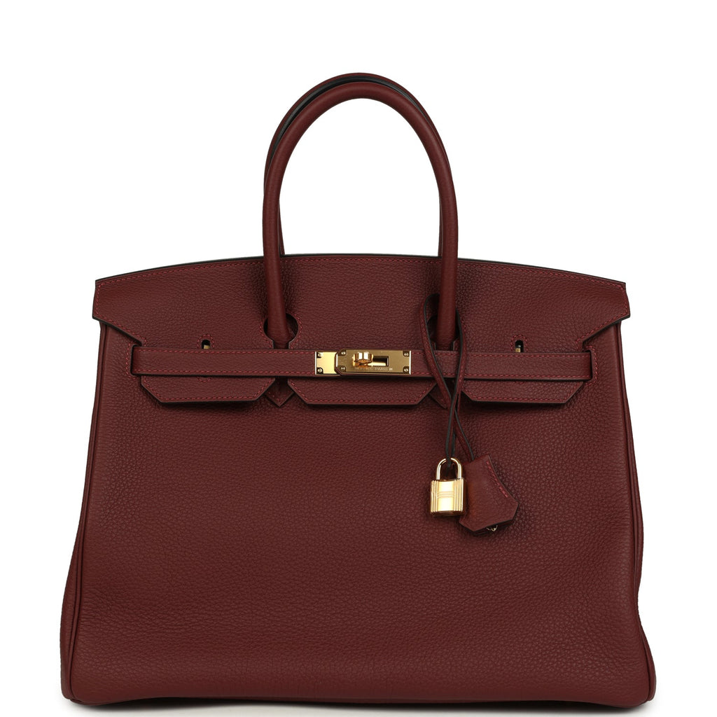 Birkin 35 Rouge H Togo Gold Hardware