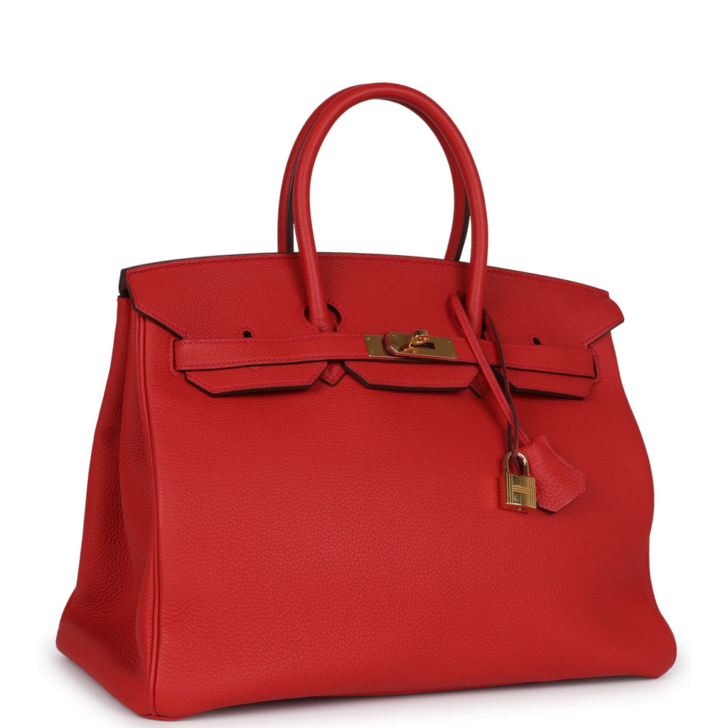 Birkin 35 Rouge Tomate Togo Gold Hardware