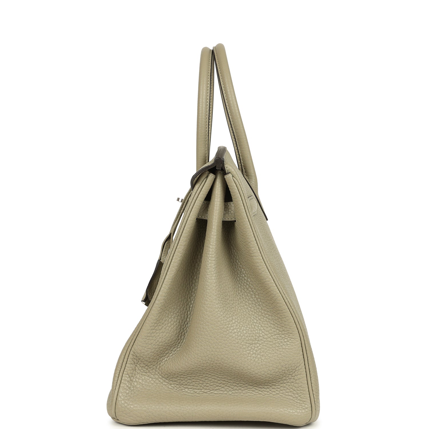 Birkin 35 Sauge Clemence Palladium Hardware