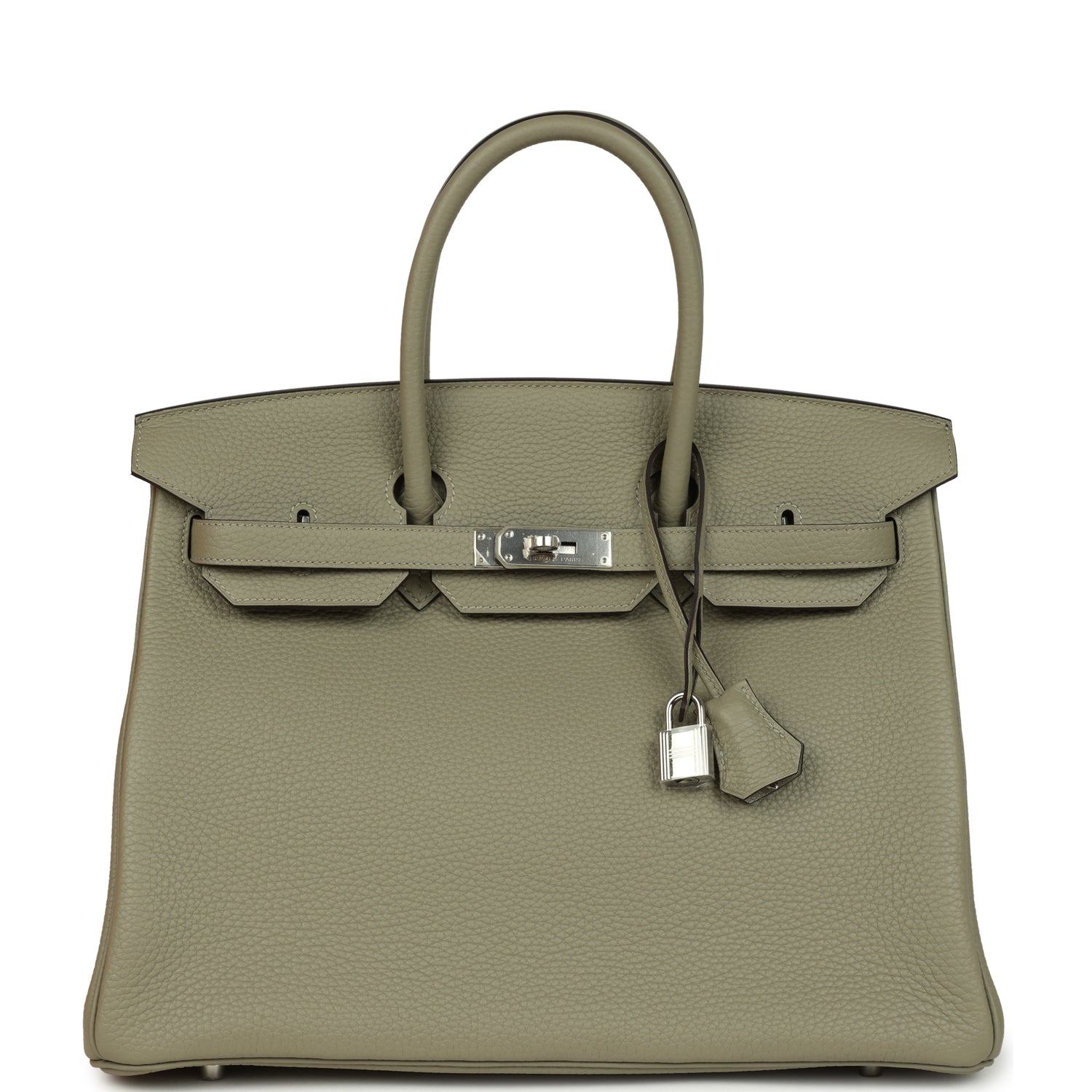 Birkin 35 Sauge Togo Palladium Hardware