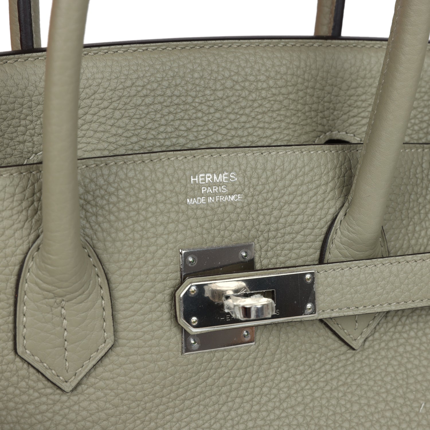 Birkin 35 Sauge Togo Palladium Hardware