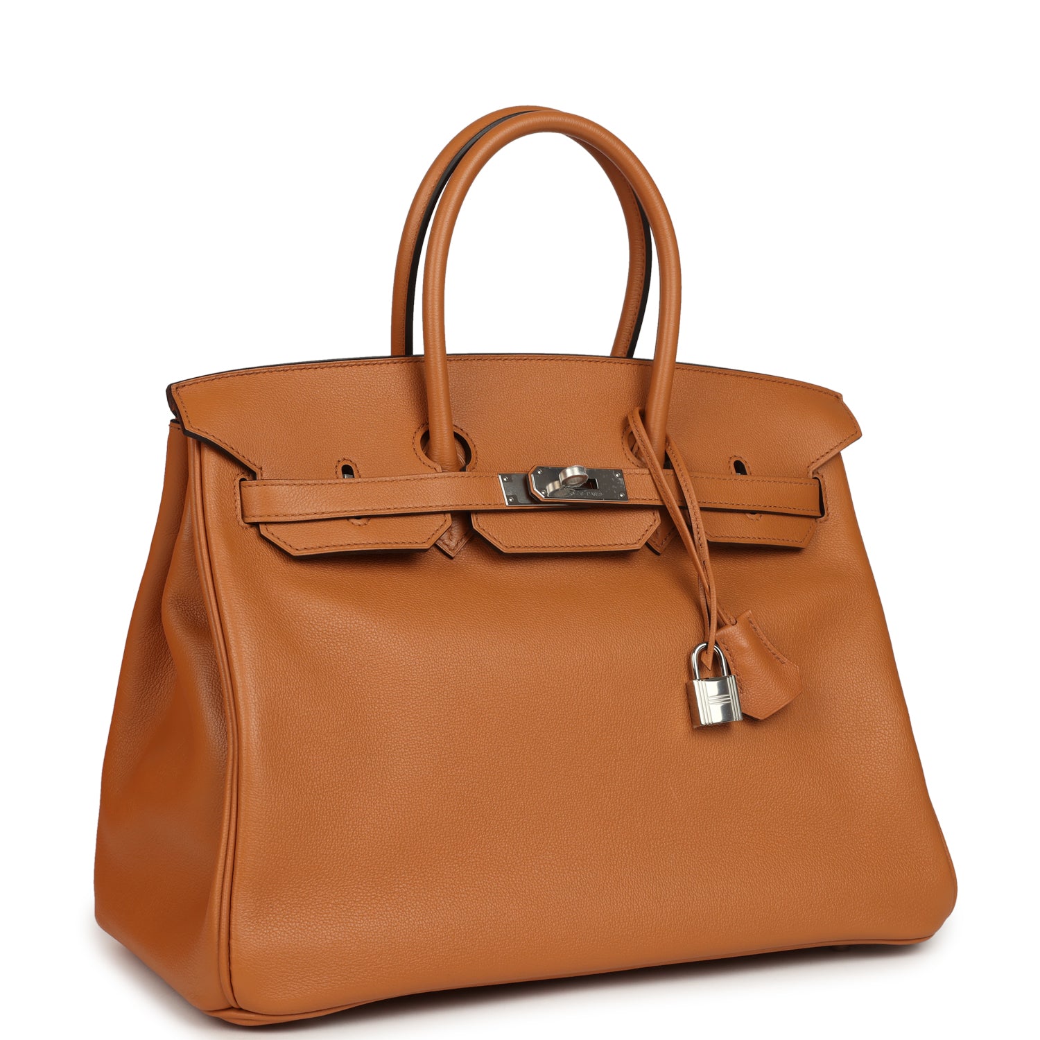 Birkin 35 "Sea Surf and Fun" Toffee Novillo Palladium Hardware