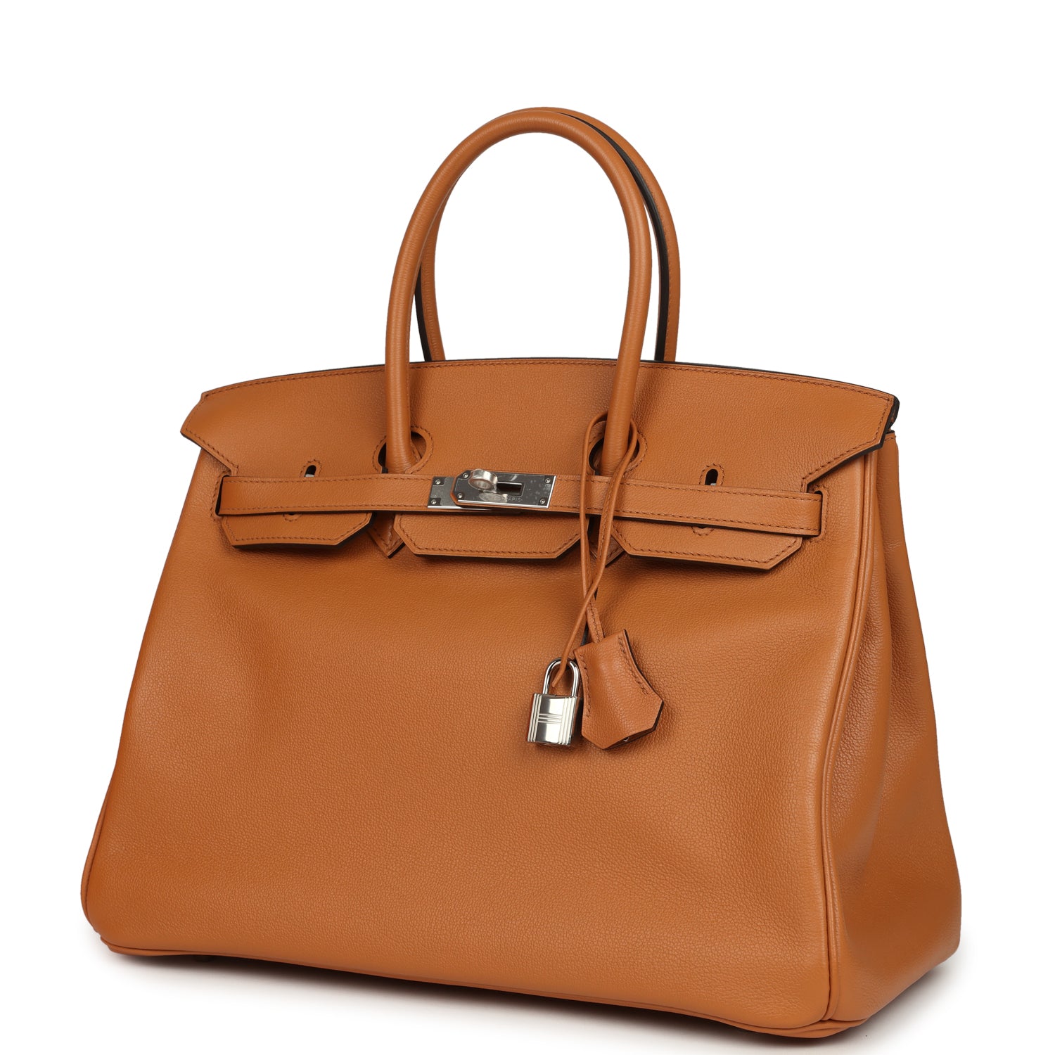 Birkin 35 "Sea Surf and Fun" Toffee Novillo Palladium Hardware