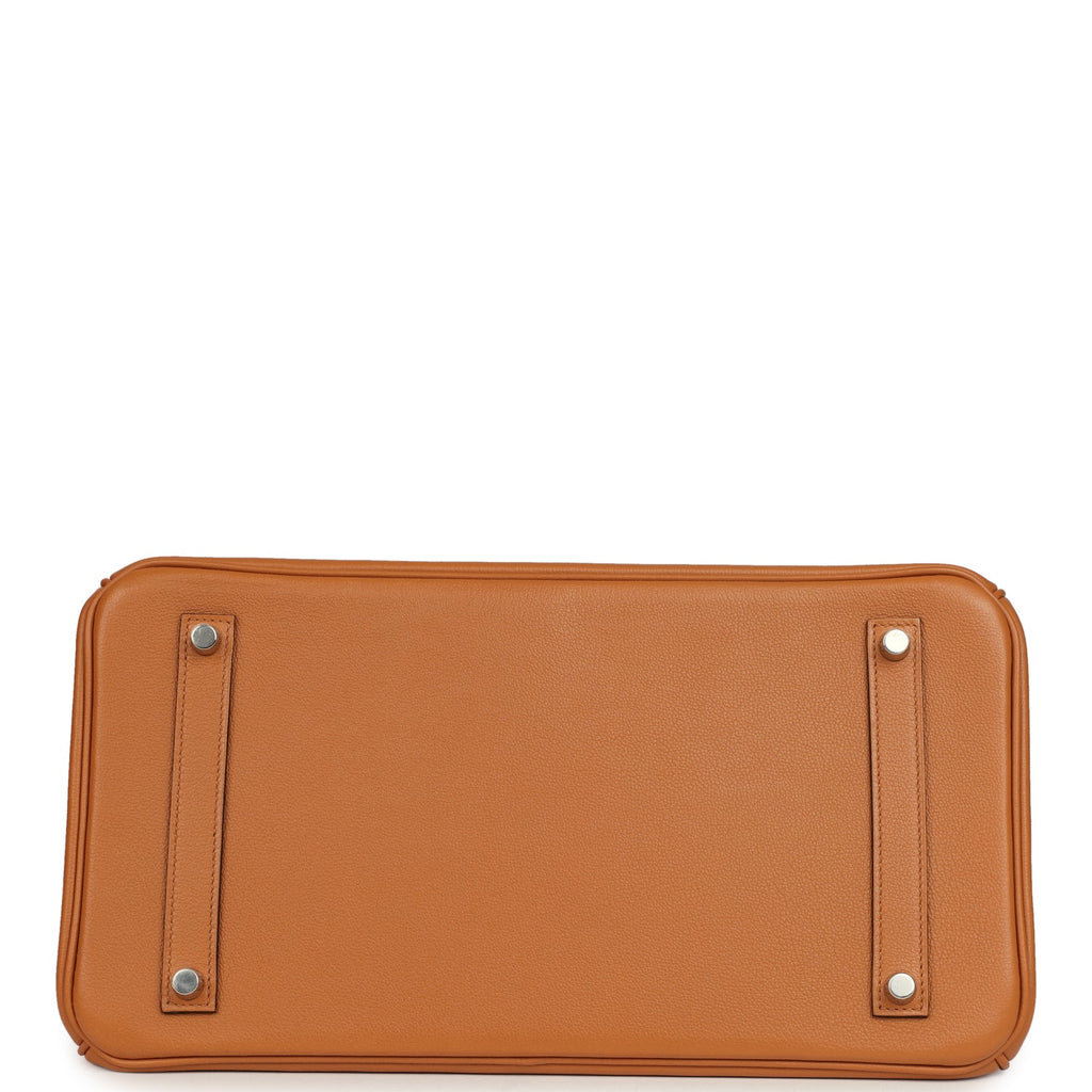 Birkin 35 "Sea Surf and Fun" Toffee Novillo Palladium Hardware