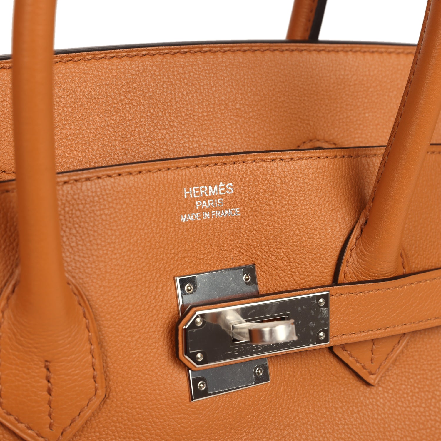 Birkin 35 "Sea Surf and Fun" Toffee Novillo Palladium Hardware