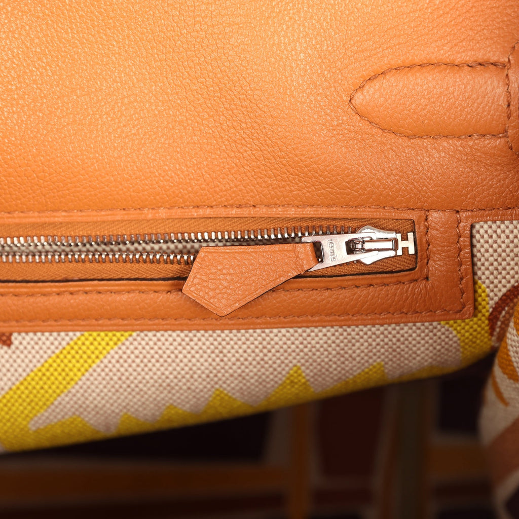 Birkin 35 "Sea Surf and Fun" Toffee Novillo Palladium Hardware