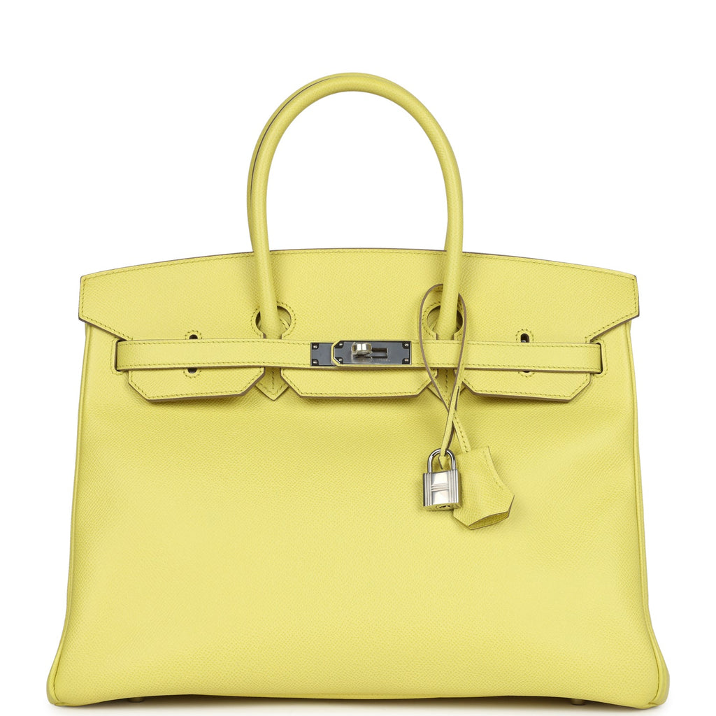 Birkin 35 Soufre Epsom Palladium Hardware