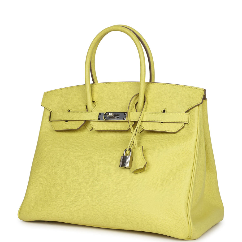Birkin 35 Soufre Epsom Palladium Hardware