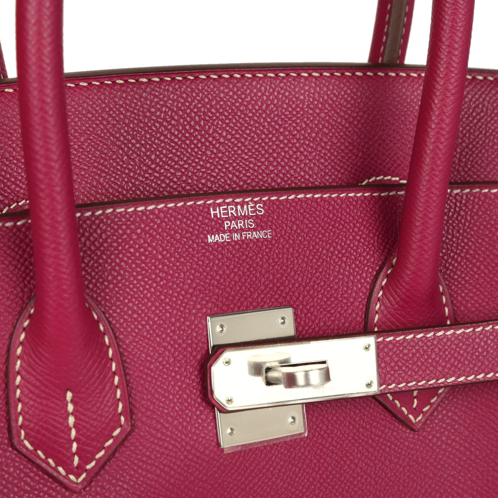 Birkin 35 Tosca Candy Epsom Palladium Hardware